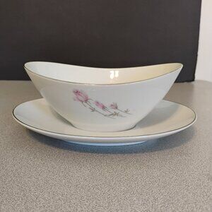 Rose China Vintage We Three Pattern Gravy/Sauce Boast